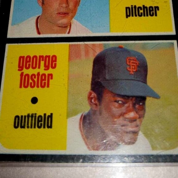 1971 TOPPS BASEBALL CARD GIANTS ROOKIES MIKE DAVISON/GEORGE FOSTER #276 EX 5 - Picture 5 of 6